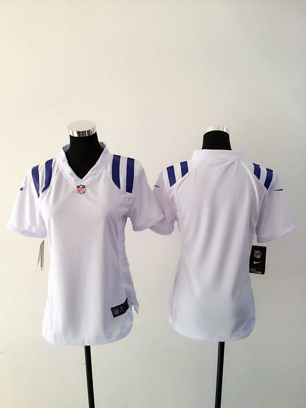 Women Indianapolis Colts Blank White Nike NFL Jerseys->->Women Jersey
